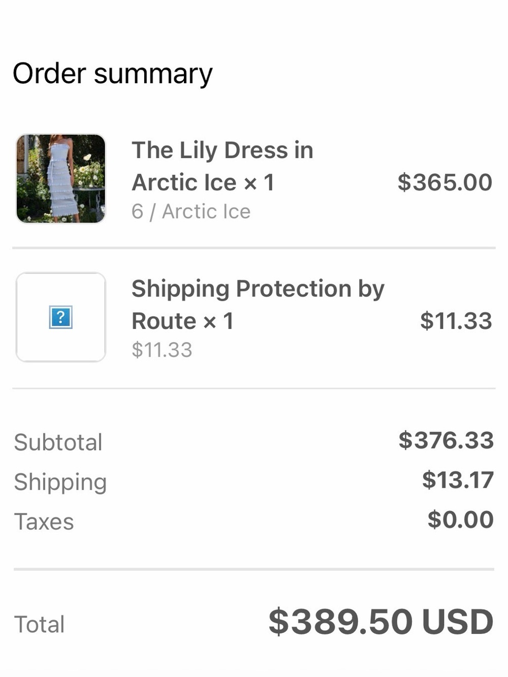 V. Chapman Lily Dress - Arctic Ice Blue - Picture 4 of 8